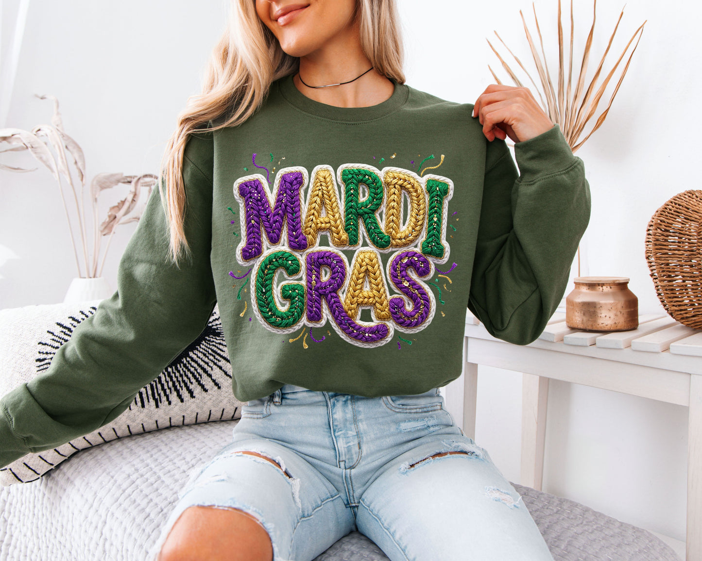 Carnival Day Essentials Mardi Gras Sweatshirt
