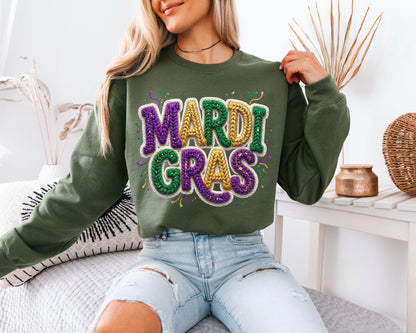 Carnival Day Essentials Mardi Gras Sweatshirt