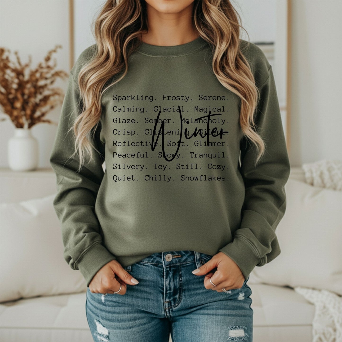 Winter Cozy Graphic Sweatshirt – Minimal Cold Weather Style