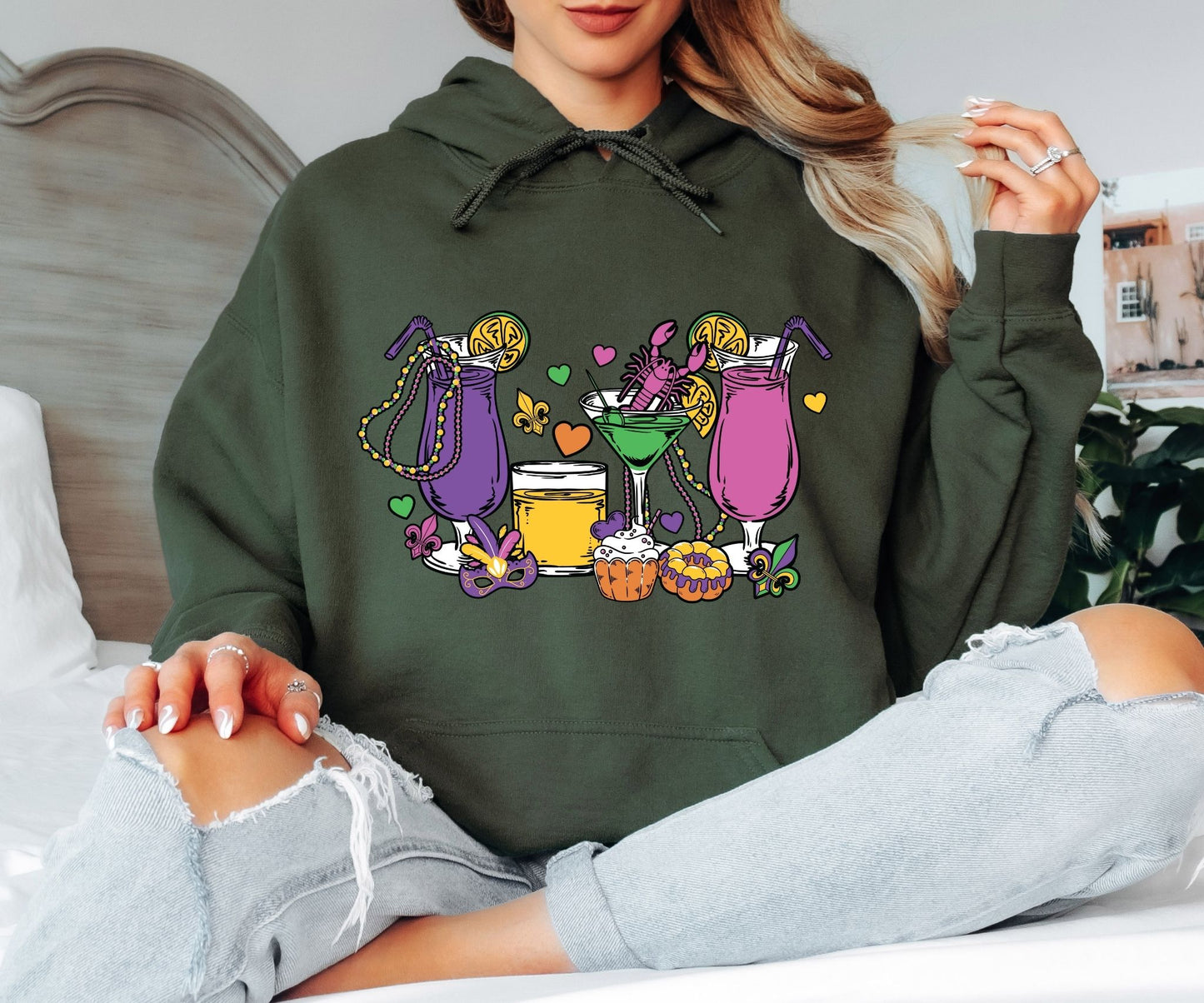 Mardi Gras Hoodie – Festival Night Outfit