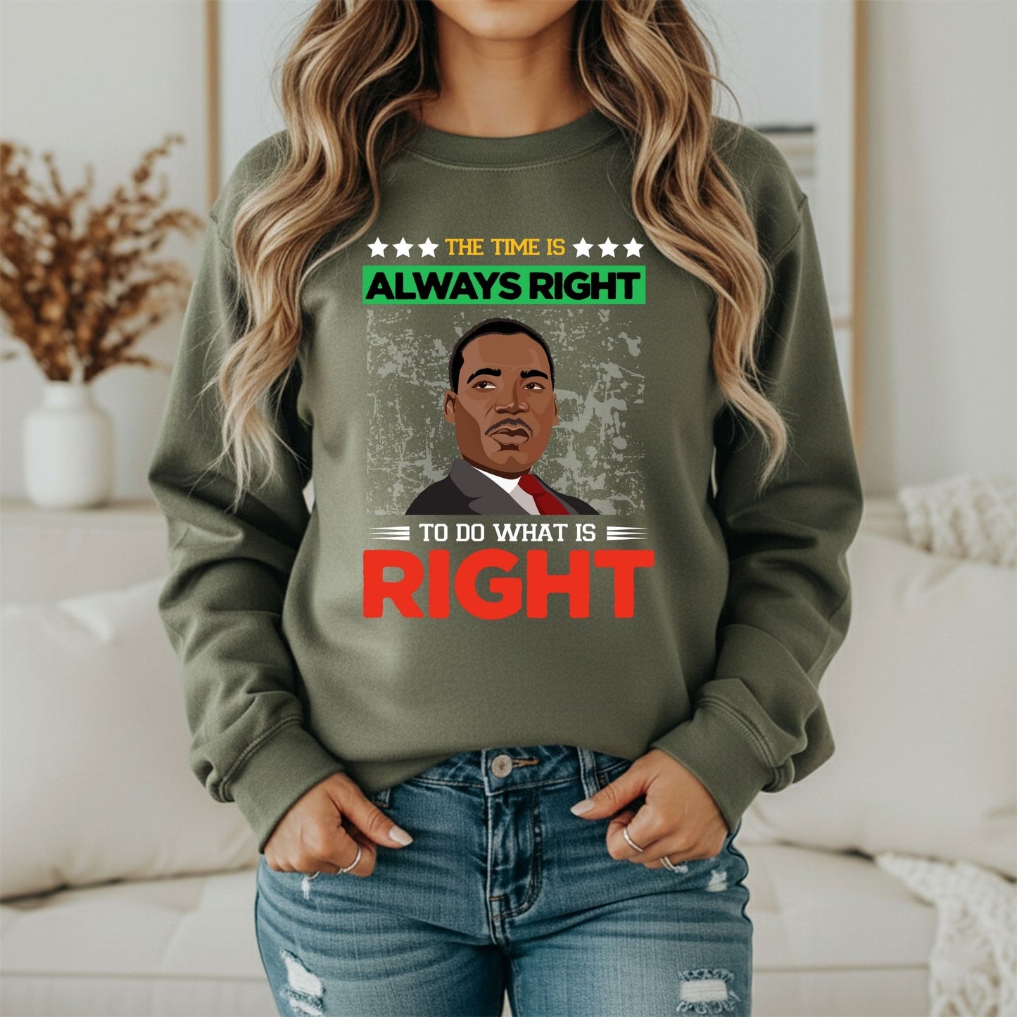 MLK Stand for Human Rights Sweatshirt – Justice Inspired