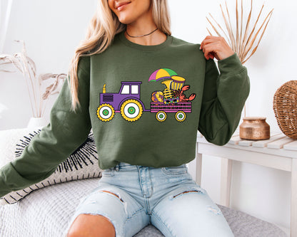 Mardi Gras Inspired Casual Sweatshirt