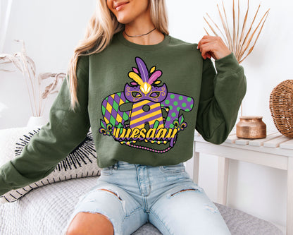 Cozy New Orleans Mardi Gras Sweatshirt