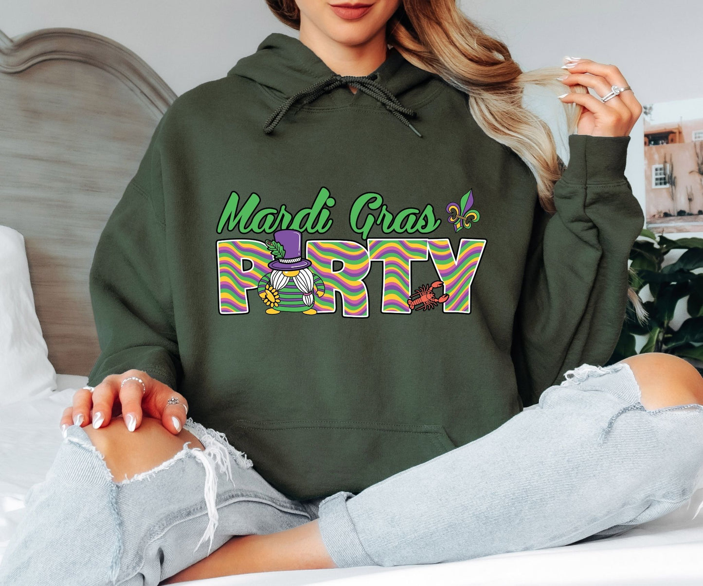 Mardi Gras Hoodie – Funny Festival Quote Design