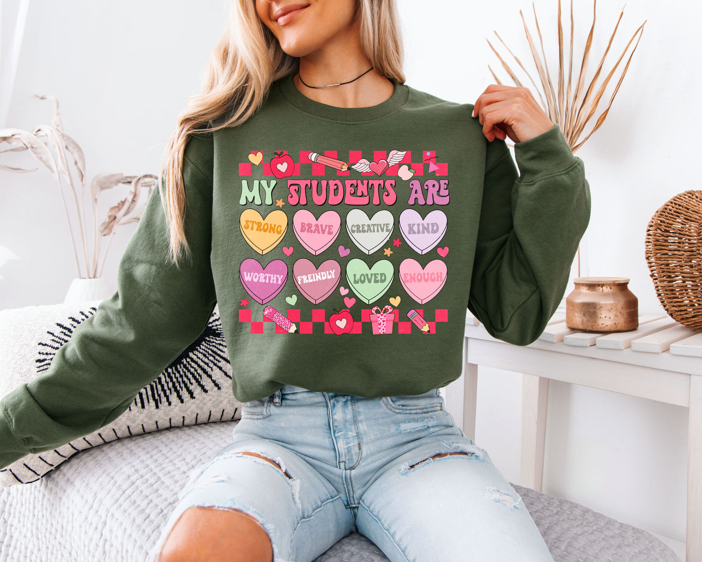 LOVED John 3:16 Sweatshirt | Distressed Varsity Christian Crewneck | Bible Verse Valentine Gift (Copy) (Copy)