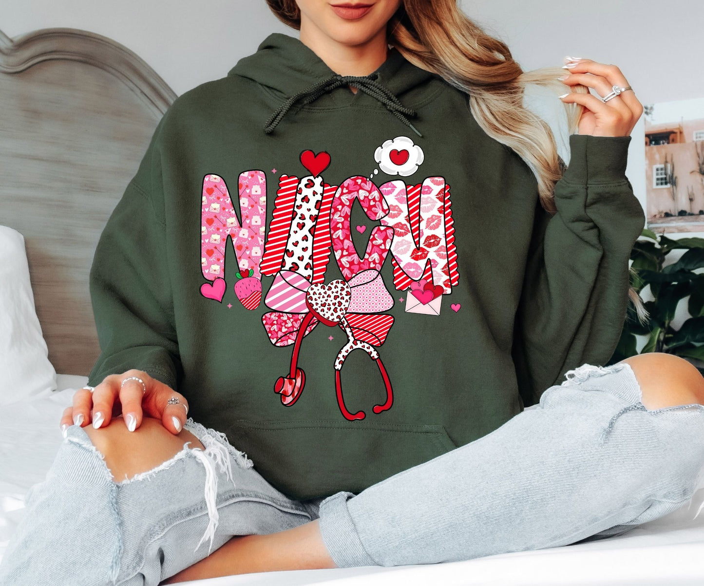 Valentine Hoodie – Cozy Hearts Club