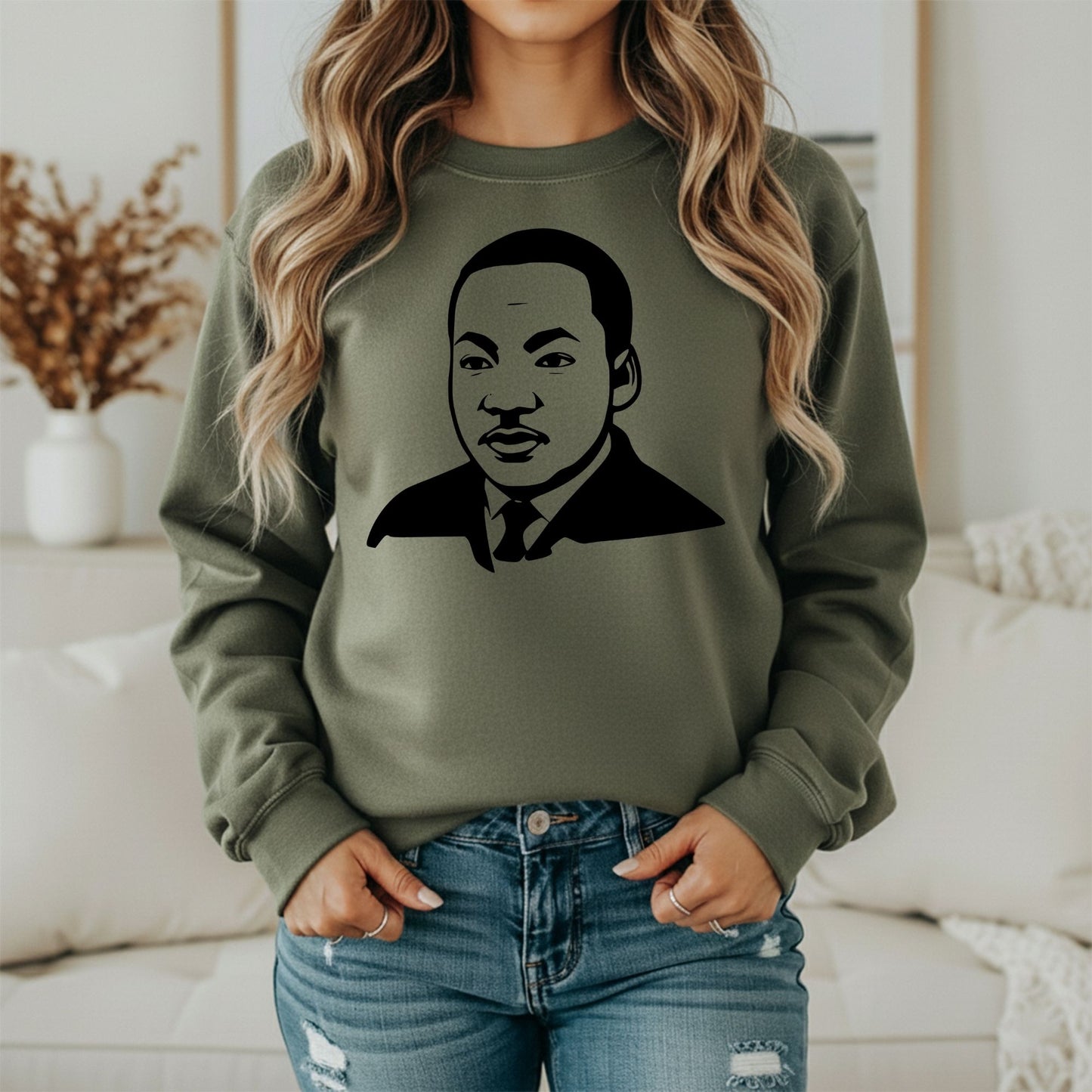 Martin Luther King Jr. Portrait Sweatshirt – Civil Rights Hero