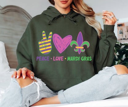 Mardi Gras Hoodie for Parade & Party Lovers
