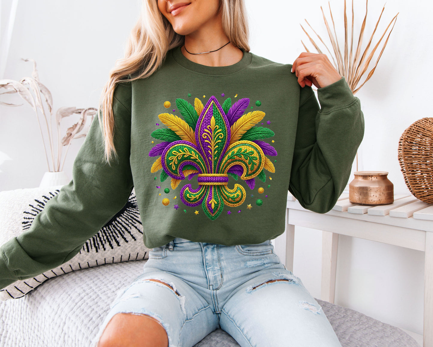 Mardi Gras Color Rush Sweatshirt