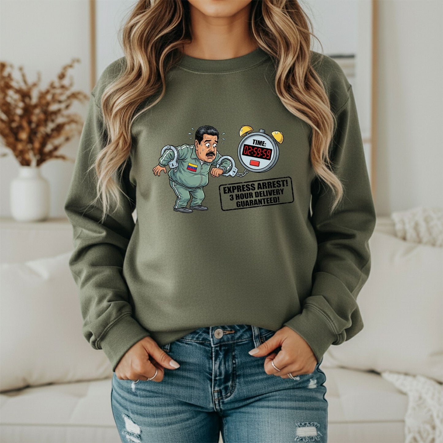 Justice for Venezuela Sweatshirt – Maduro Arrest Statement Apparel