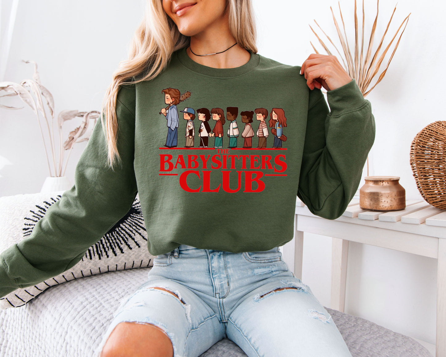 The Babysitters Club Graphic Sweatshirt – Retro Book Lover Unisex Pullover, Cozy Aesthetic Fan Sweatshirt