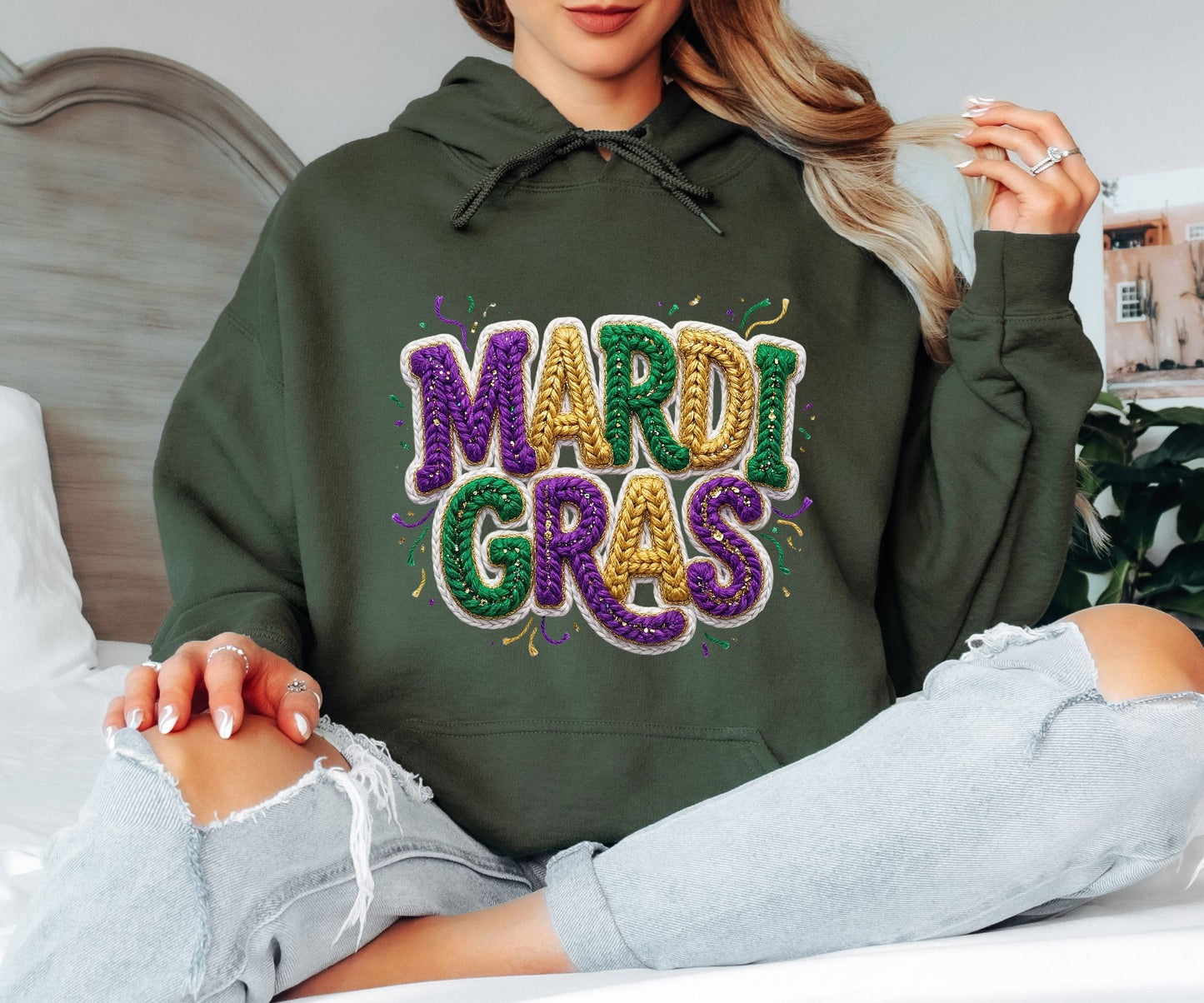 Mardi Gras Hoodie – Bold Carnival Energy