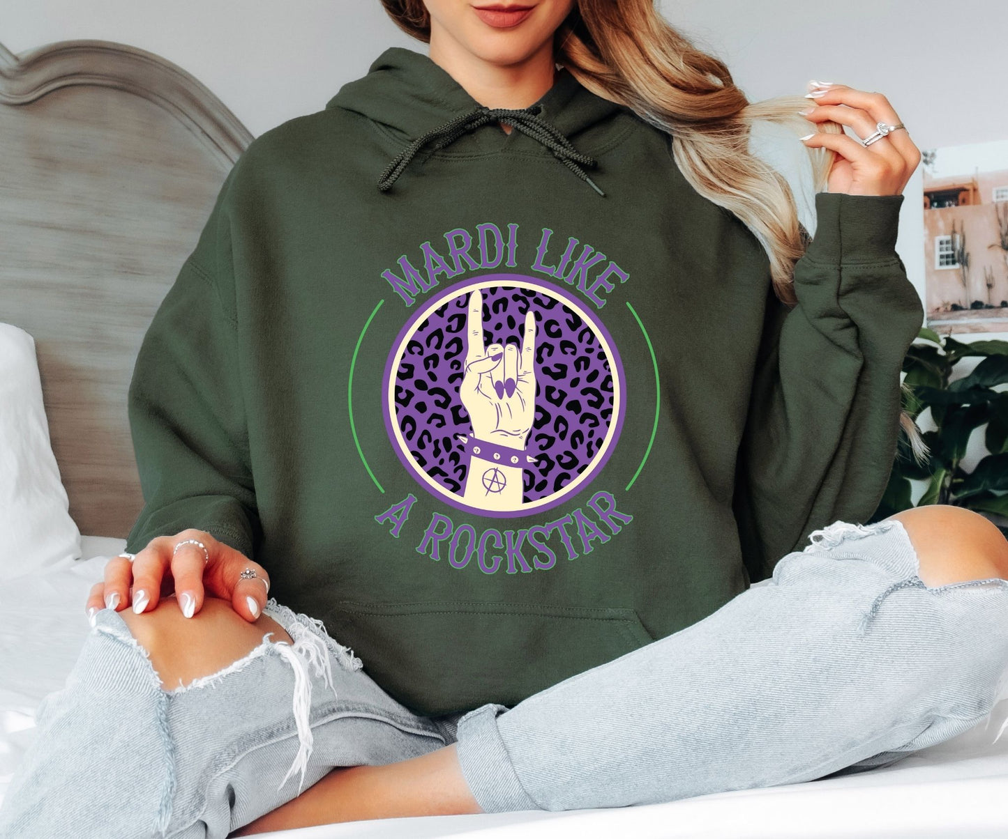 Funny Mardi Gras Saying Hoodie – Party Ready