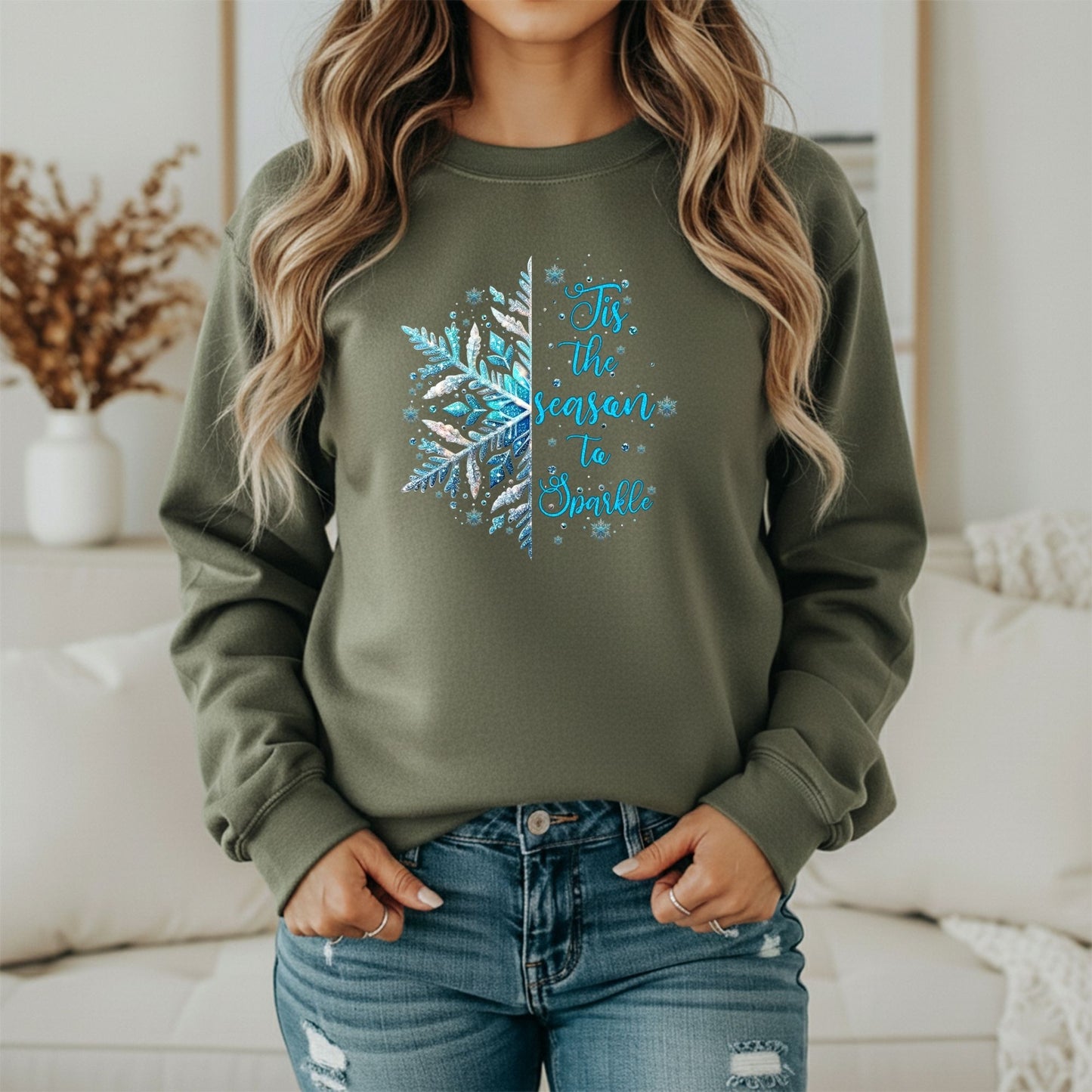 Snowy Winter Sweatshirt – Cozy Cold Season Graphic