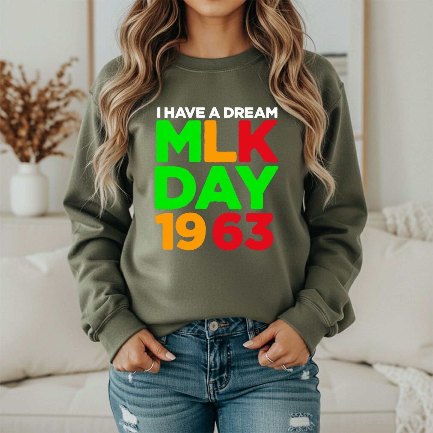 MLK Peace & Equality Sweatshirt – Civil Rights Graphic