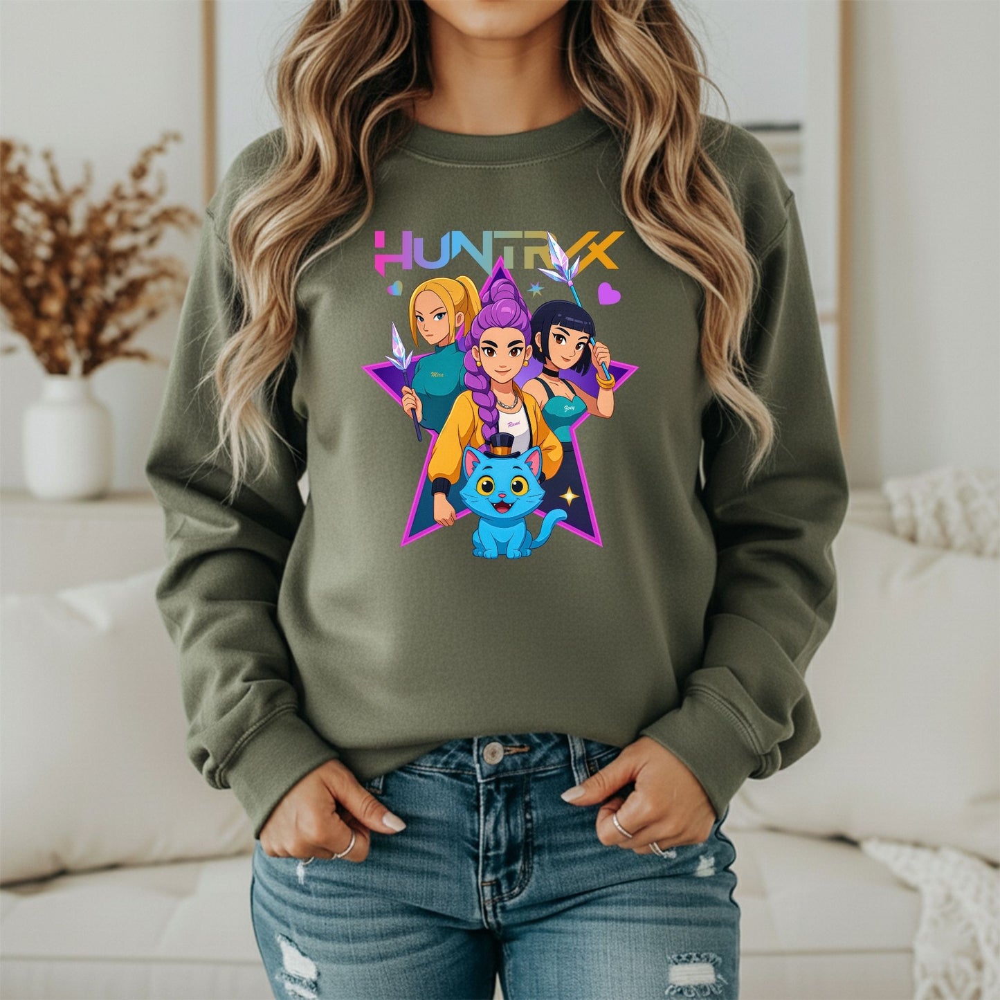K-Pop Street Style Sweatshirt – Minimal Idol Aesthetic Design