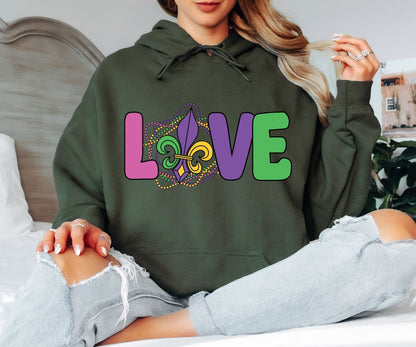 Cute Mardi Gras Hoodie – Fun Carnival Aesthetic