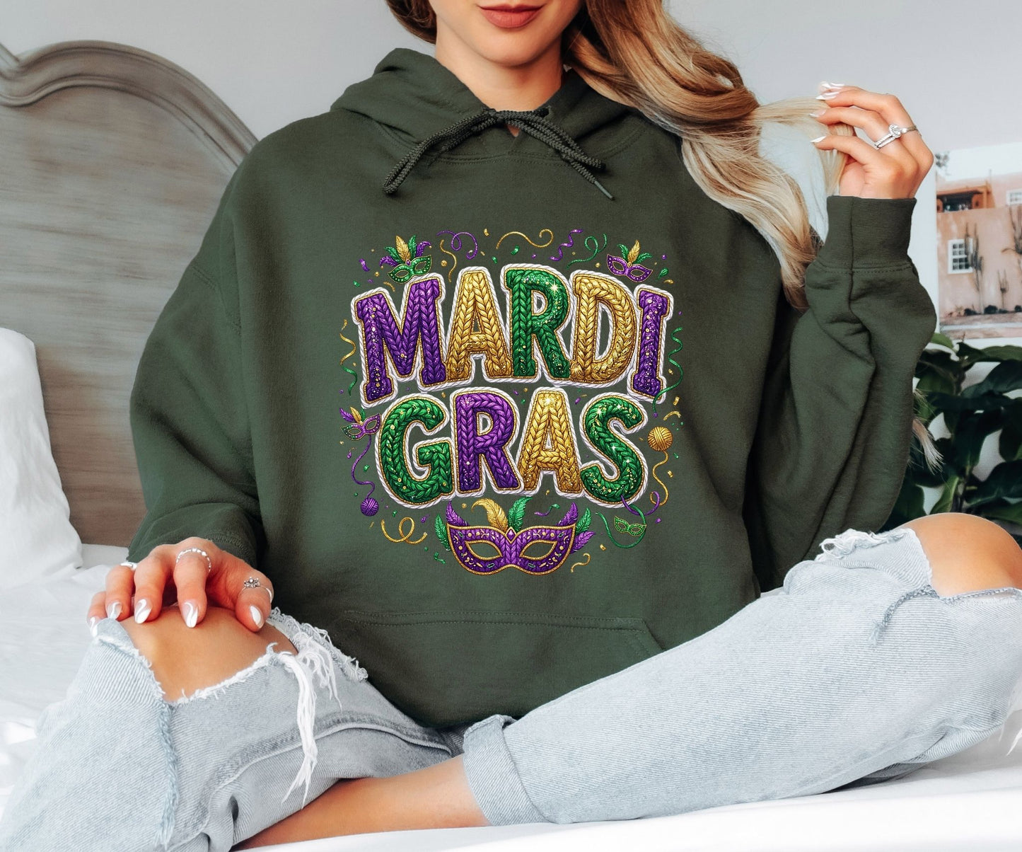 Mardi Gras Hoodie – Fun Fat Tuesday Hoodie