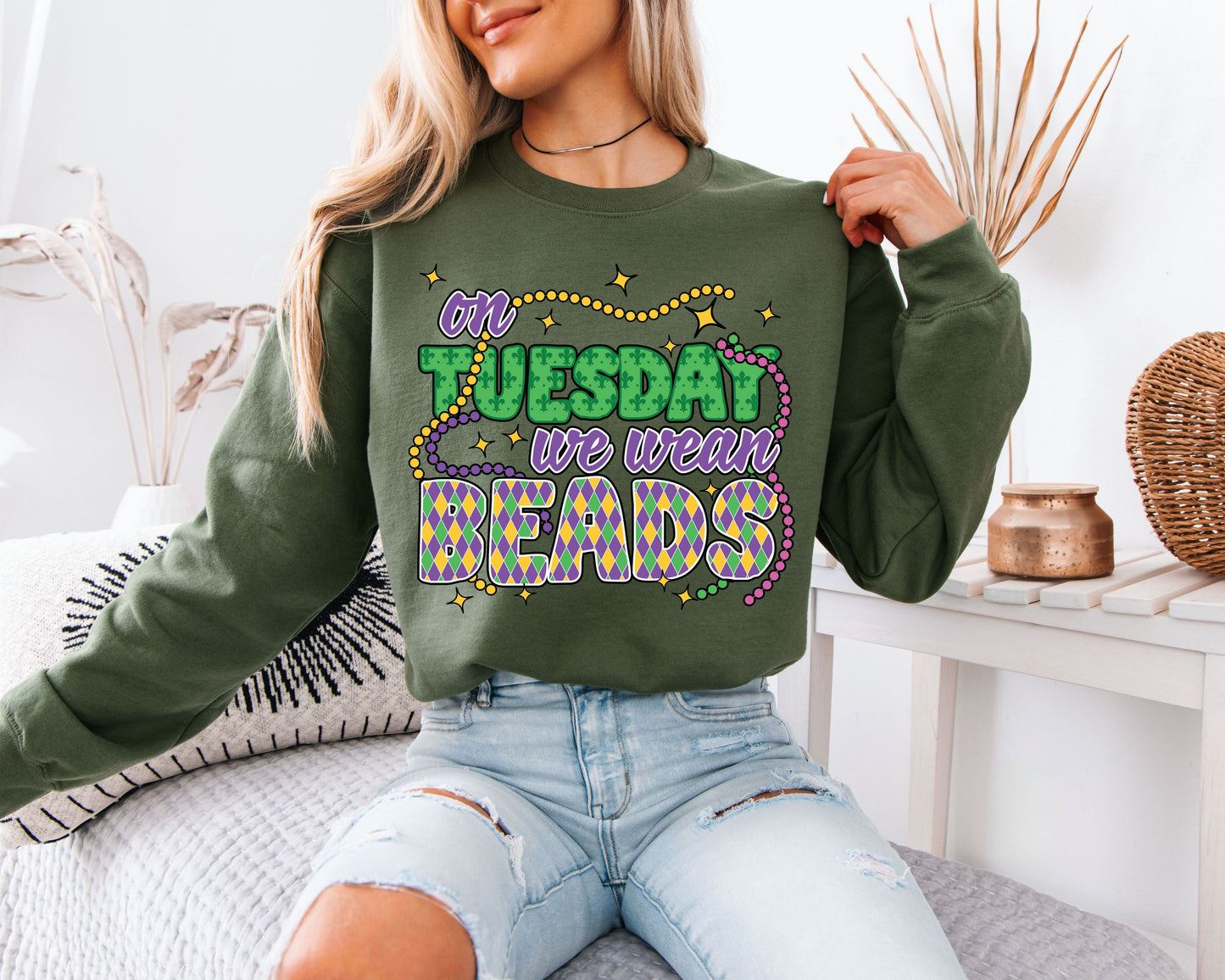 Mardi Gras Celebration Wear Sweatshirt