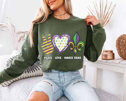 Mardi Gras Party Outfit Crewneck