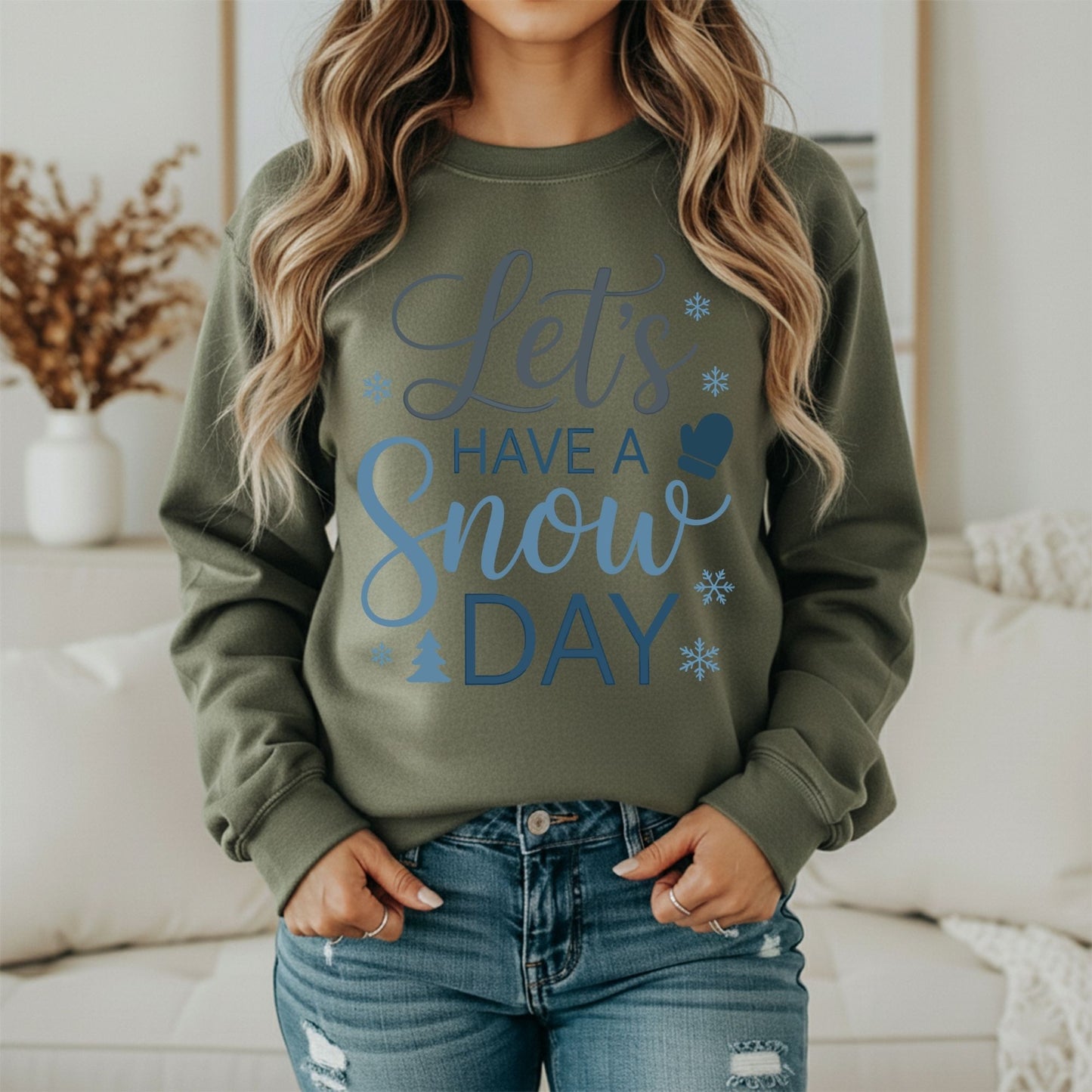 Snowy Days Sweatshirt – Winter Season Cozy Graphic