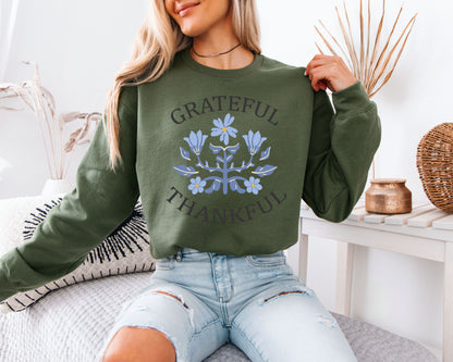 Christian Vintage Sweatshirt, Nature Faith Graphic Crewneck, Everyday Cozy Wear