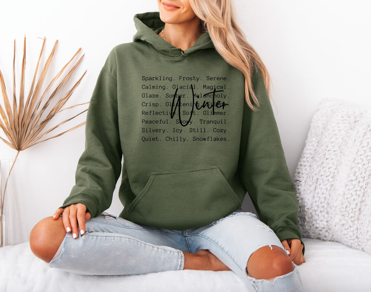Winter Cozy Graphic Hoodie – Minimal Cold Weather Style