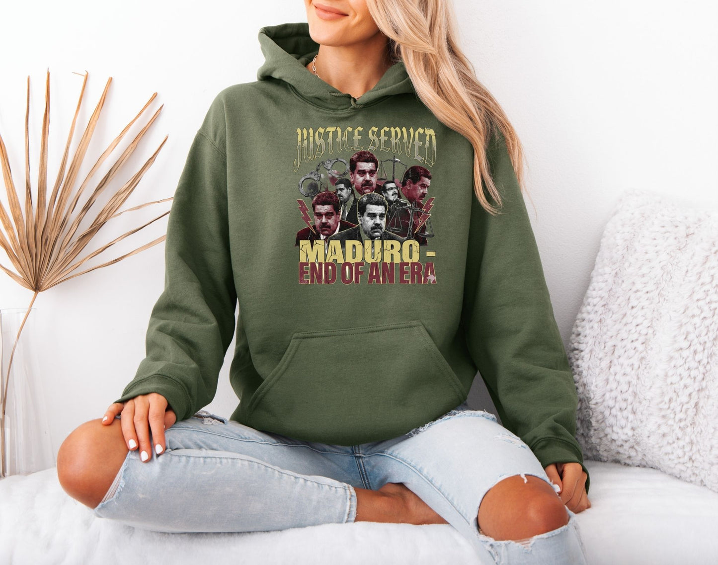 Arrest Maduro Hoodie – Freedom for Venezuela Political Graphic