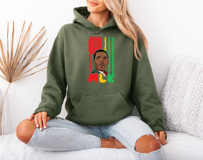 MLK Inspirational Message Hoodie – Equality and Hope Theme