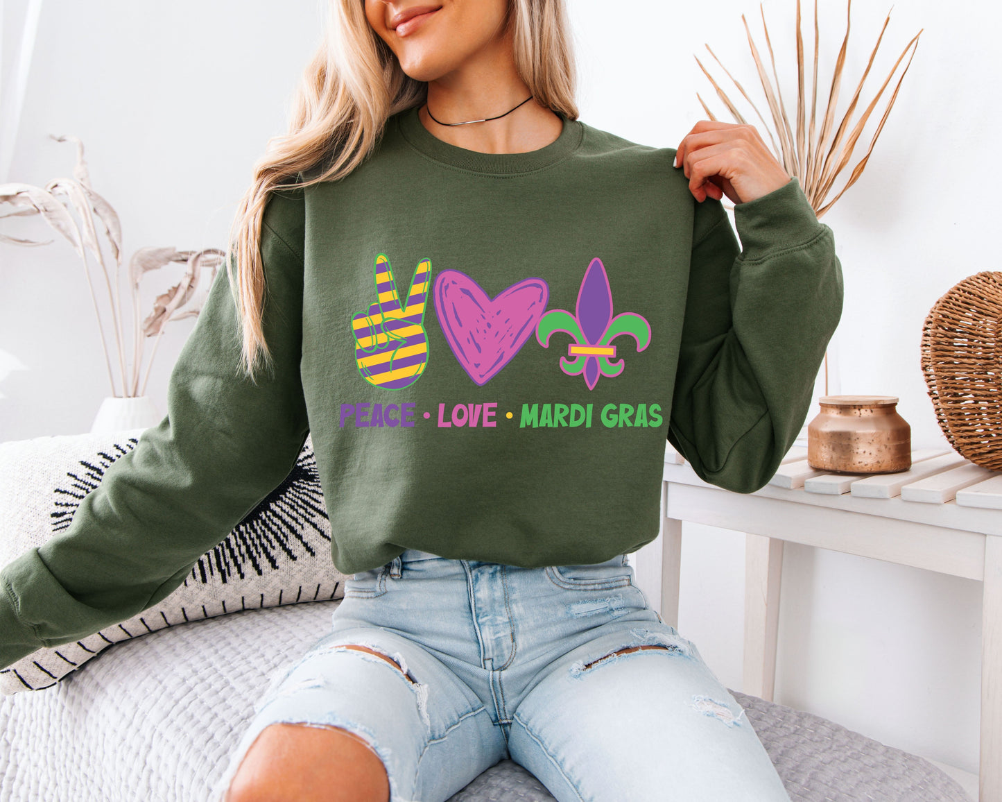 Parade Day Mardi Gras Sweatshirt