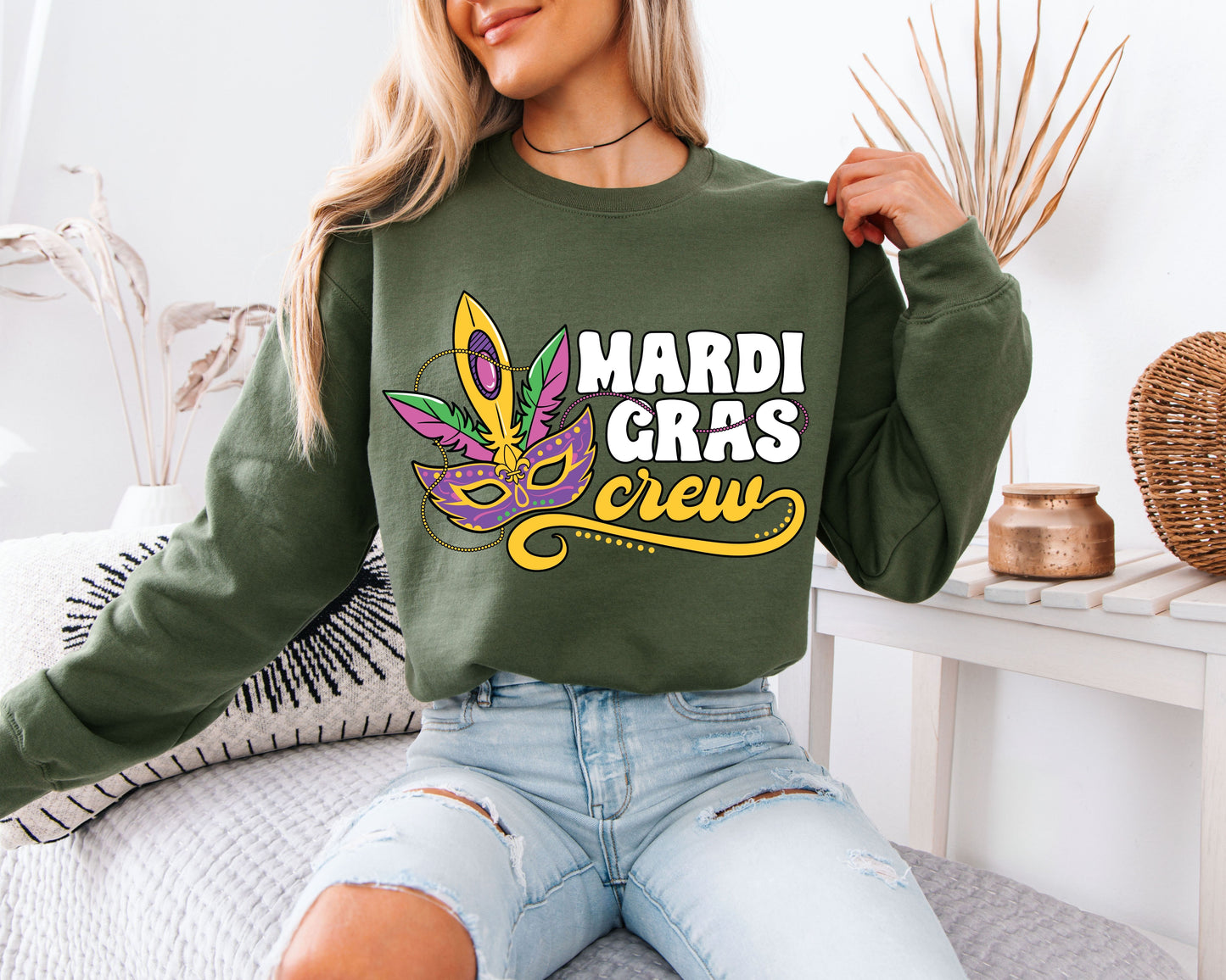 Carnival Spirit Mardi Gras Sweatshirt