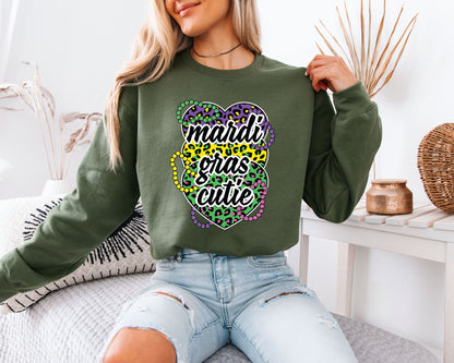 Cozy Fat Tuesday Mardi Gras Sweatshirt