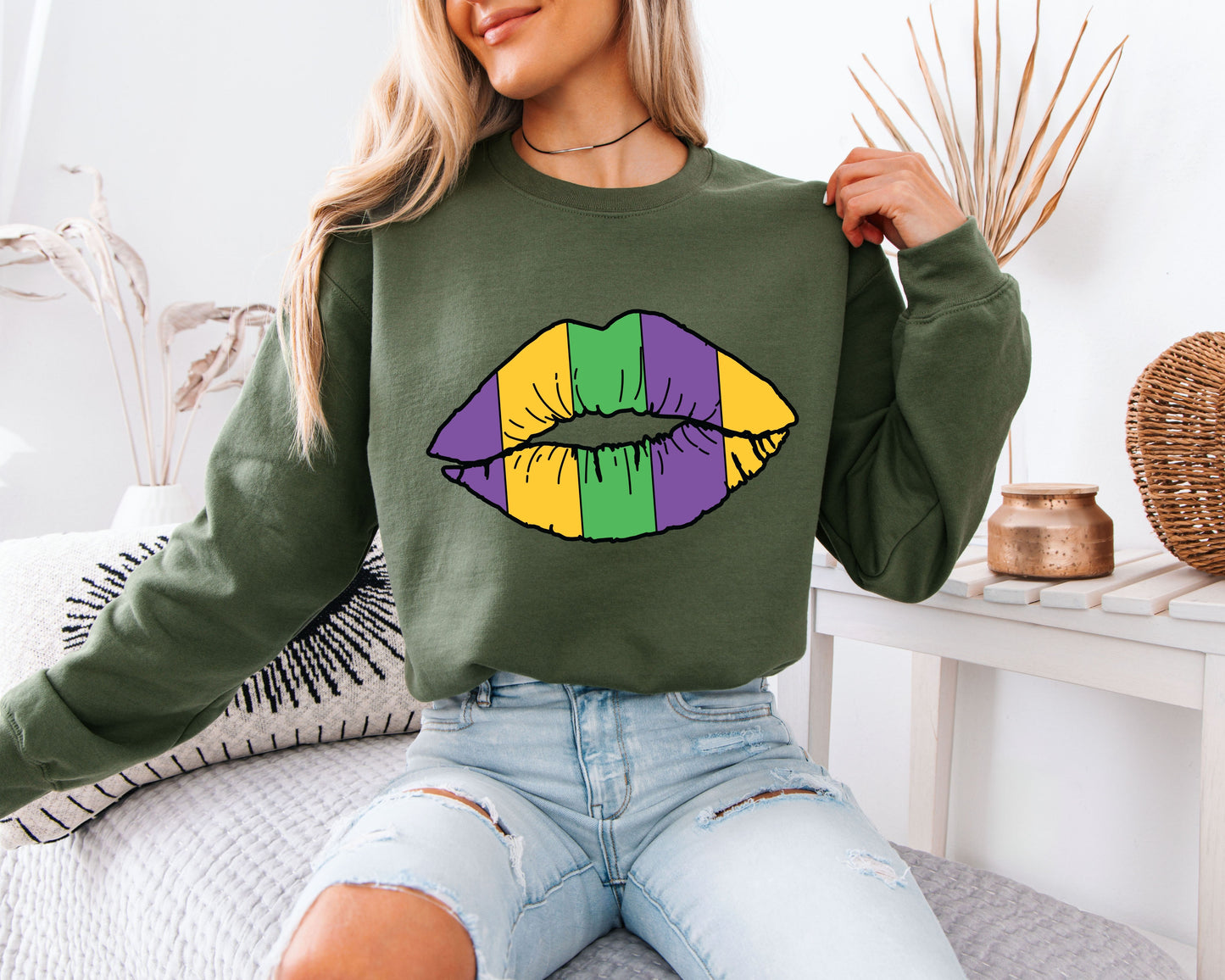 Let the Good Times Roll Mardi Gras Sweatshirt