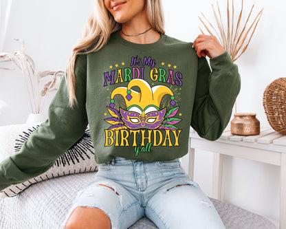 Mardi Gras Street Style Cozy Sweatshirt
