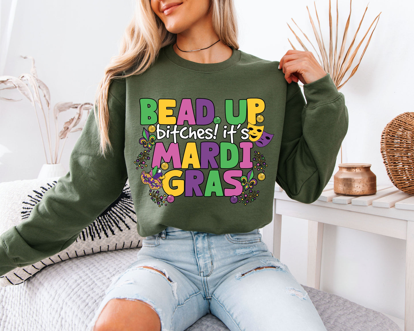 Mardi Gras Celebration Ready Sweatshirt