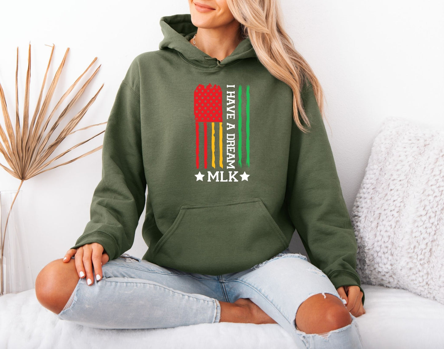 Martin Luther King Jr. Portrait Hoodie – Civil Rights Hero Design