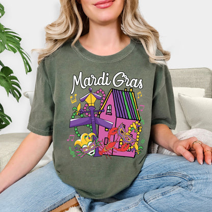 Carnival Party Tee, Mardi Gras Festival Design