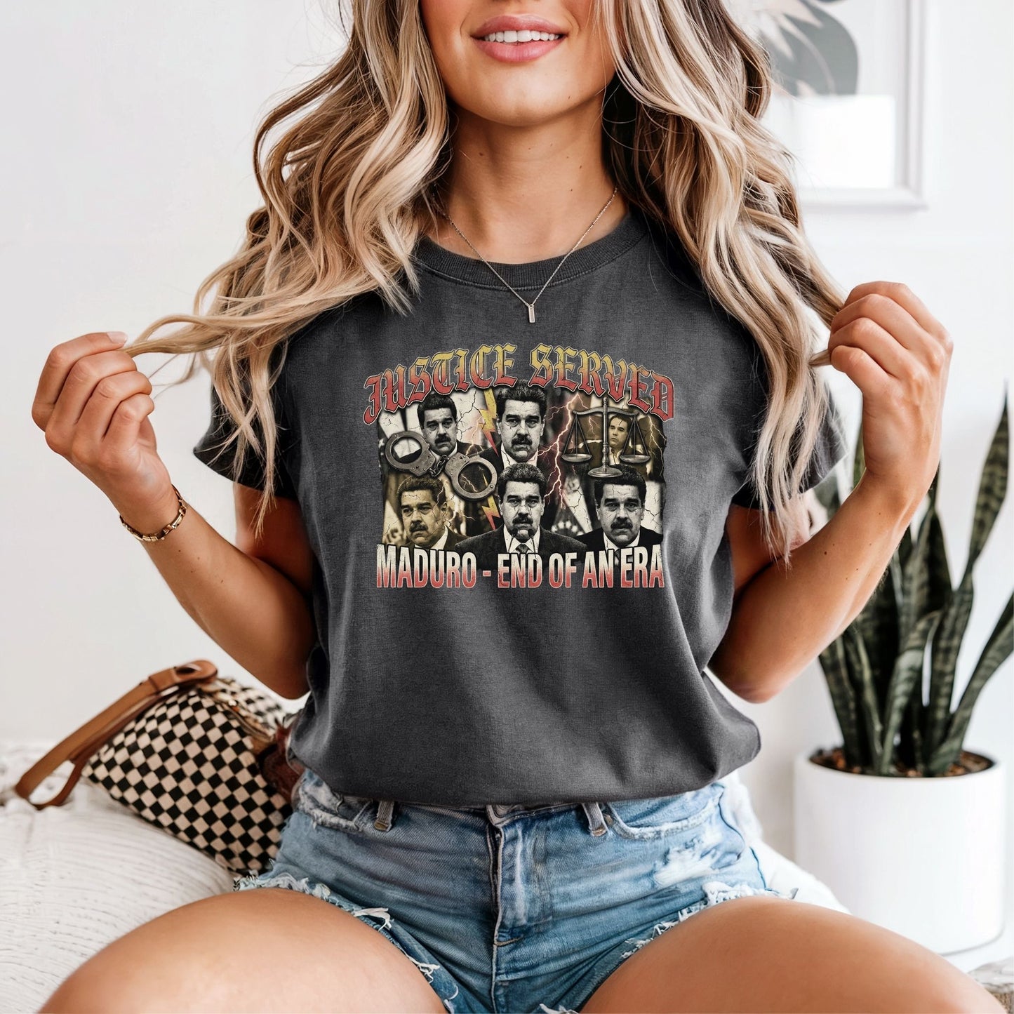 Maduro Arrest Protest Design – Freedom and Justice Political Statement