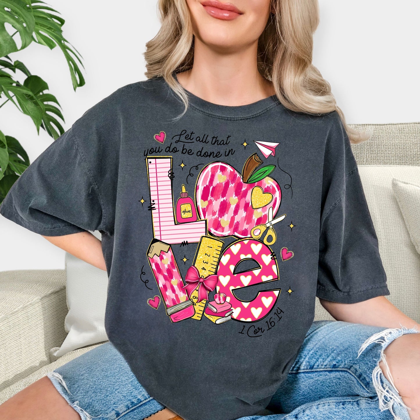 Valentine’s Day Love Vibes T-Shirt – Romantic Heart Tee