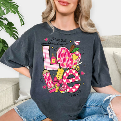 Valentine’s Day Love Vibes T-Shirt – Romantic Heart Tee