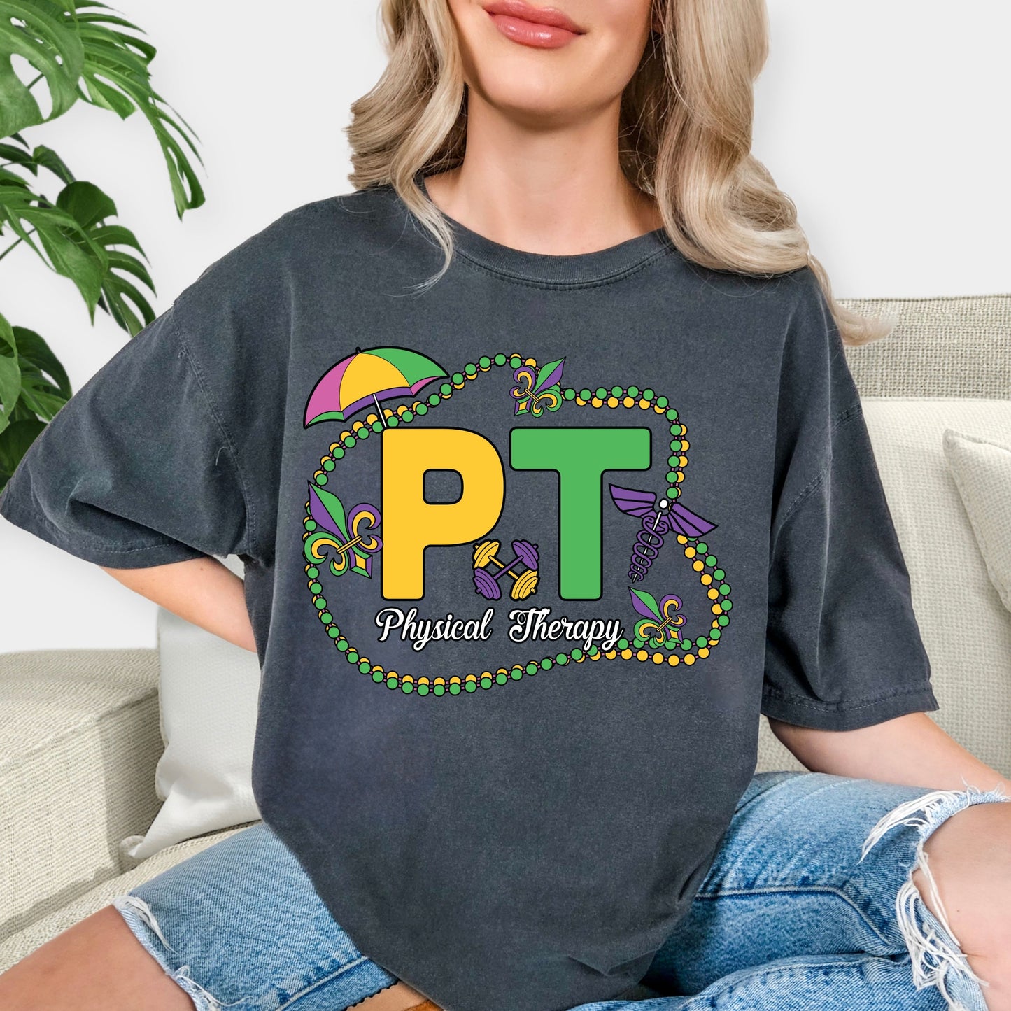 Colorful Carnival Tee, Mardi Gras Celebration