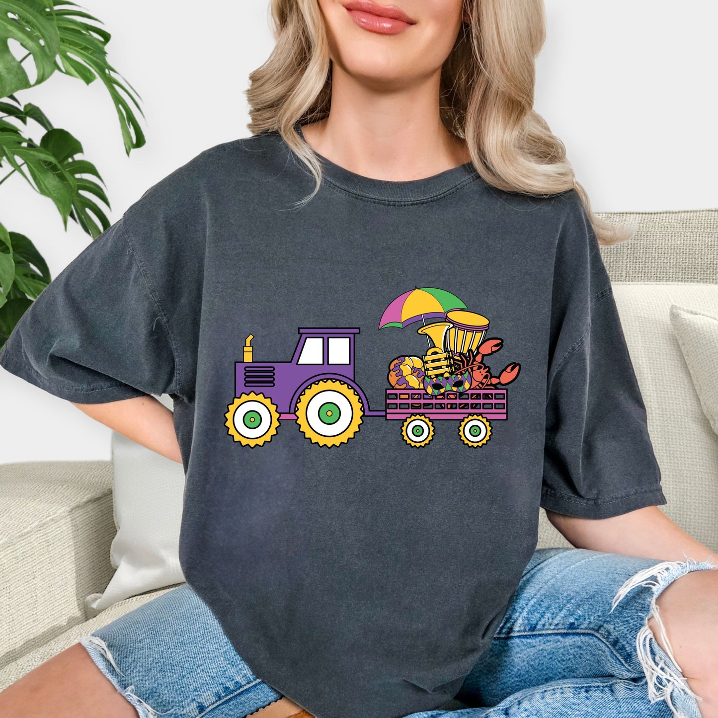 Carnival Inspired Mardi Gras Graphic Tee