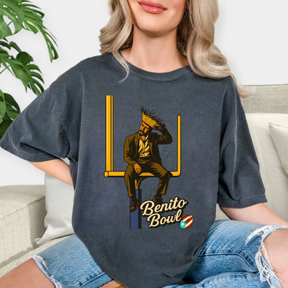 Benito Bowl Football T Shirt, Funny Game Day Graphic Tee, Retro Sports Fan Gift