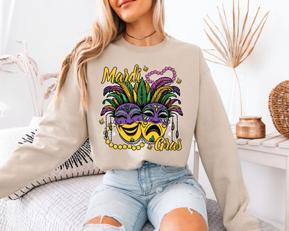 Mardi Gras Sweatshirt Inspired by New Orleans