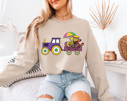 Mardi Gras Inspired Casual Sweatshirt