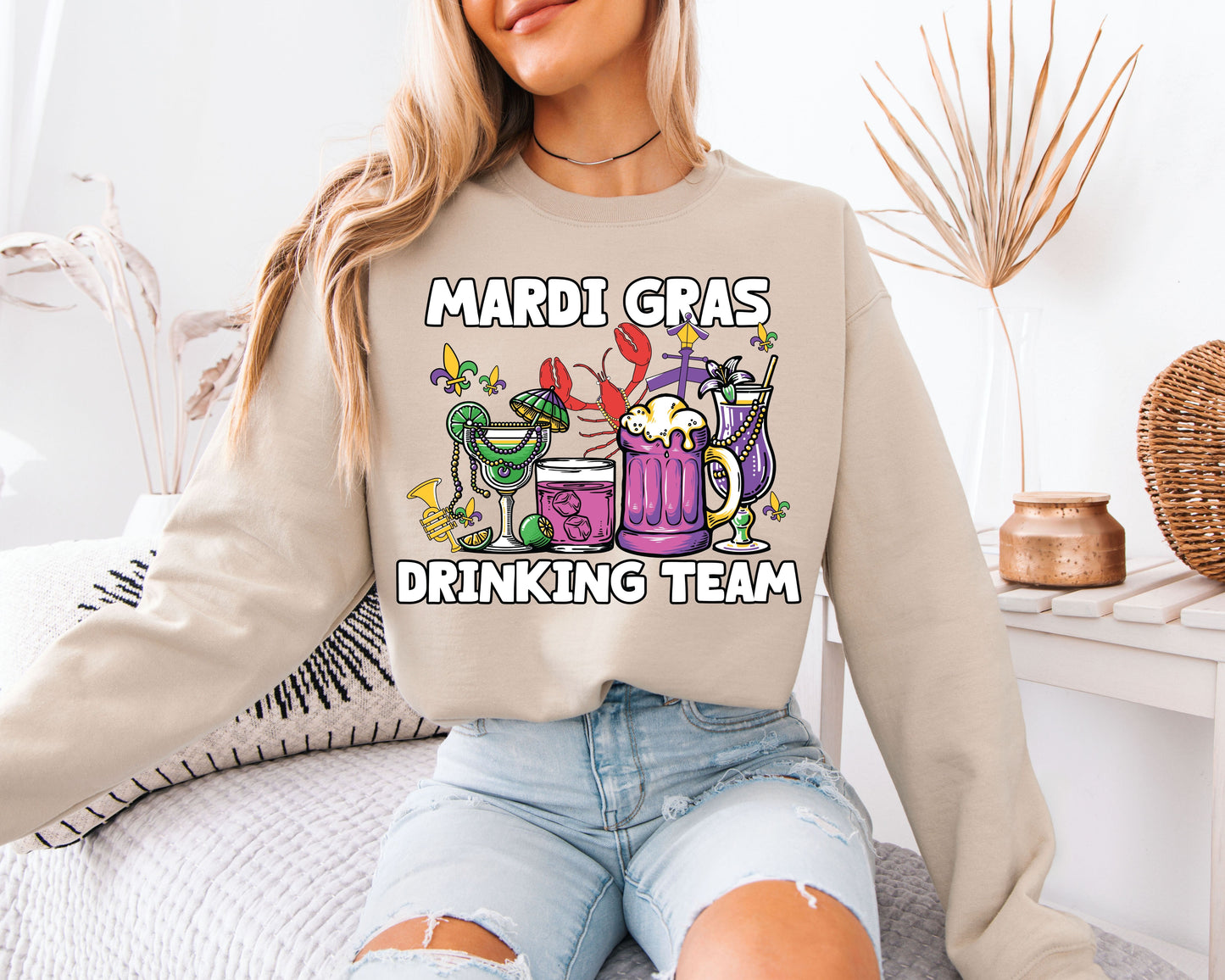 Mardi Gras Festival Mood Crewneck