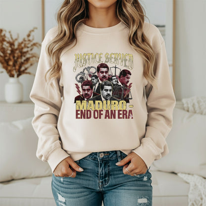 Arrest Maduro Sweatshirt – Freedom for Venezuela Political Graphic