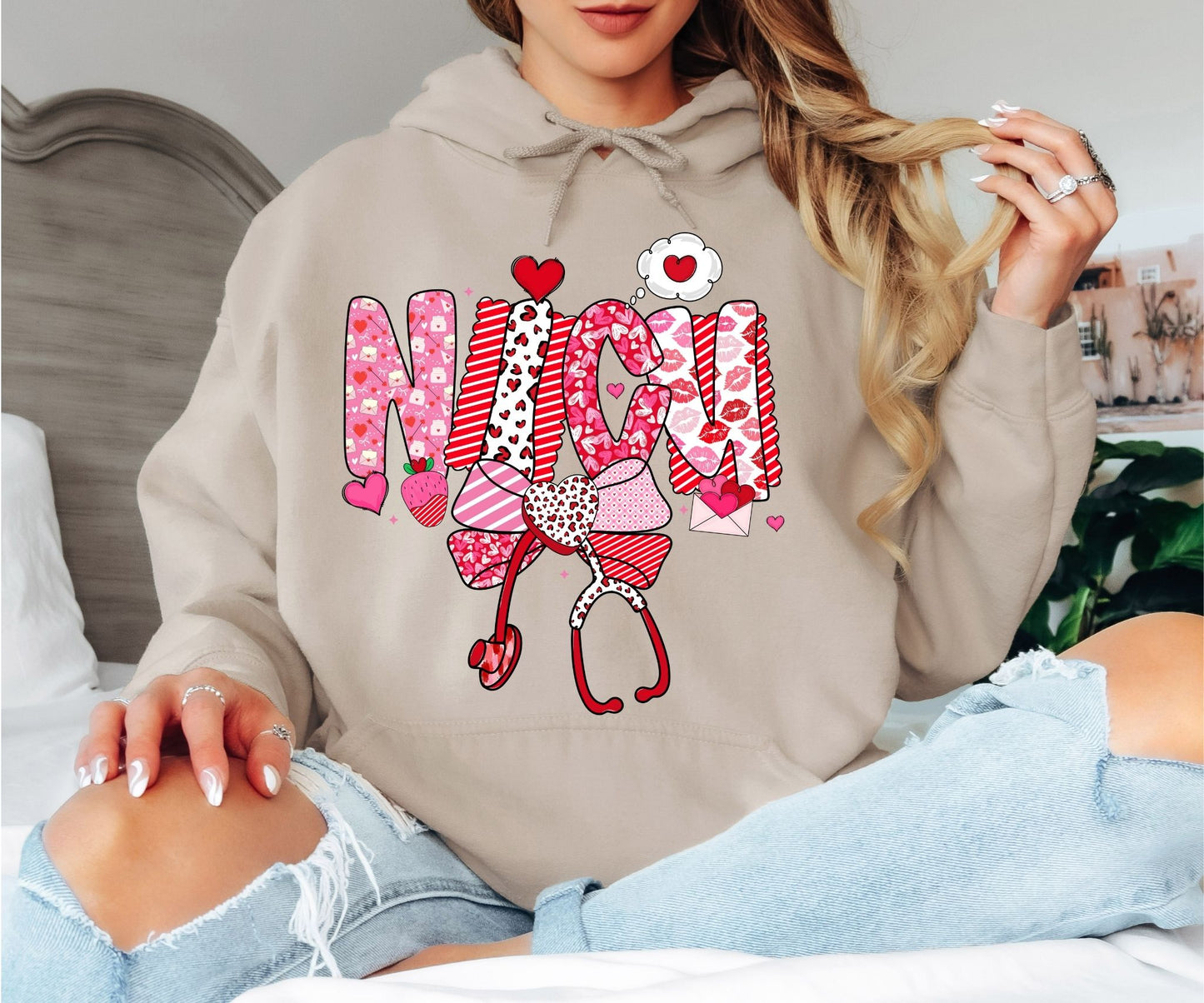 Valentine Hoodie – Cozy Hearts Club