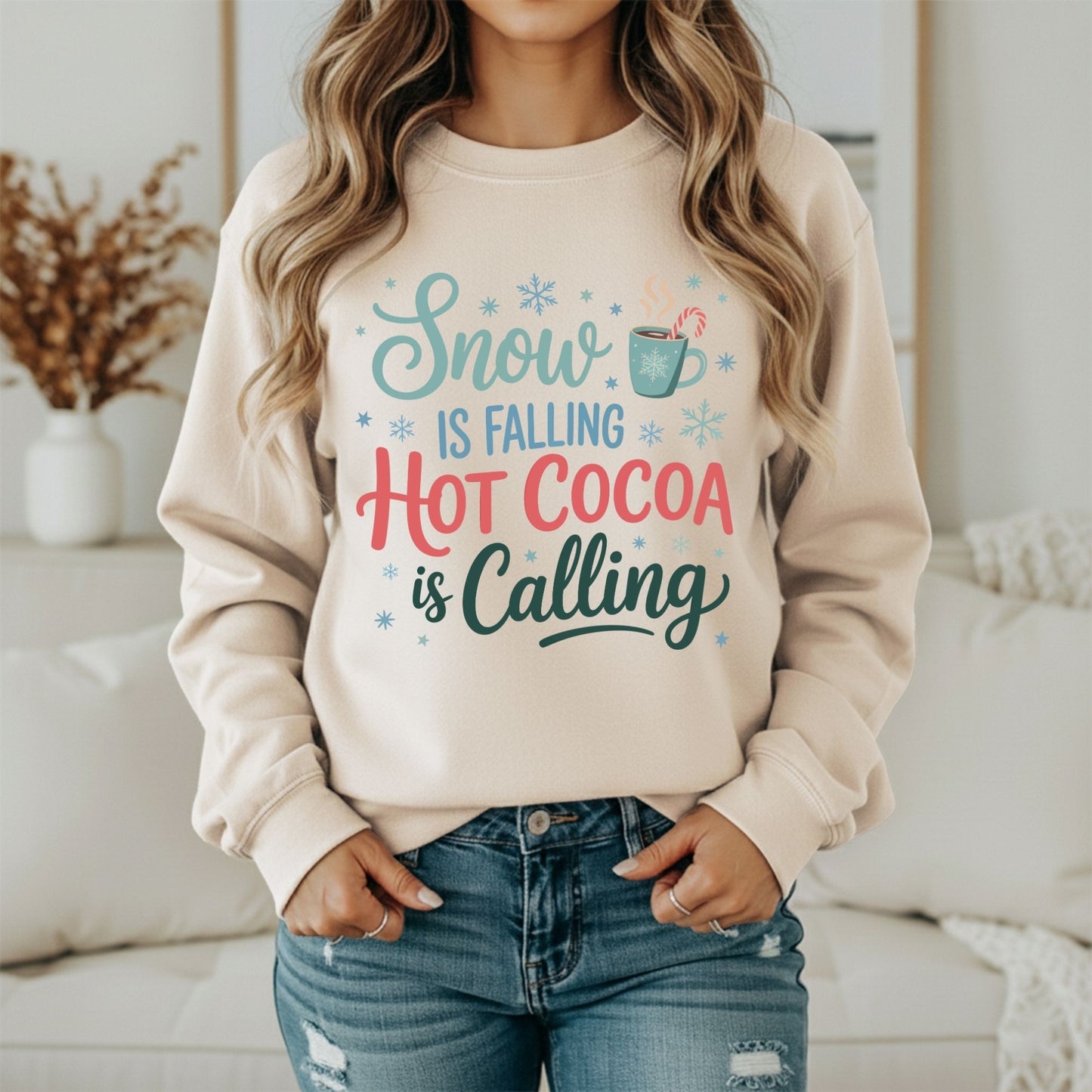 Cozy Winter Days Sweatshirt – Minimal Seasonal Graphic