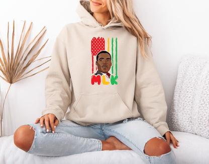 MLK Inspirational Message Hoodie – Equality and Hope Theme